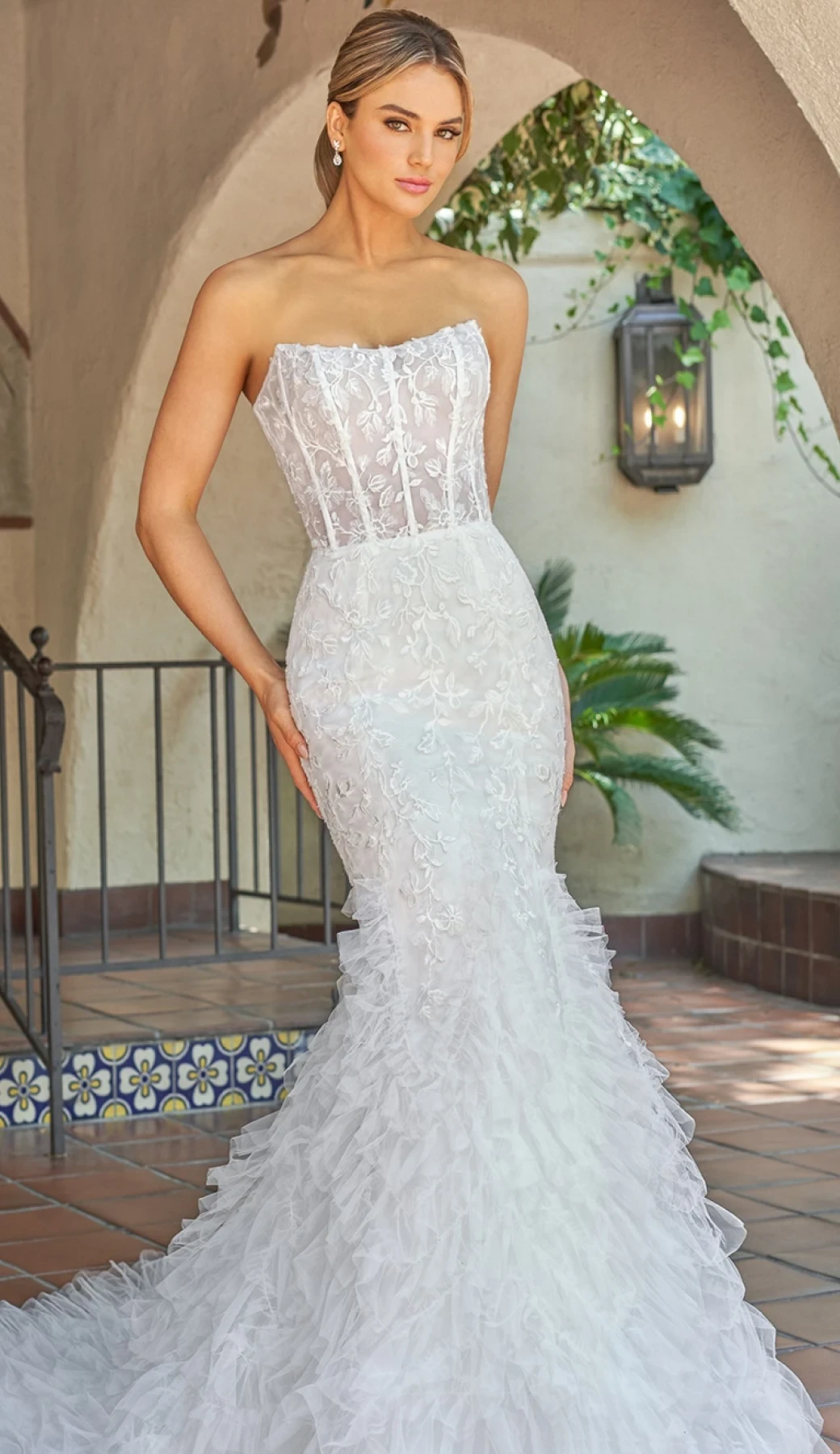 Model wearing a Bridal gown