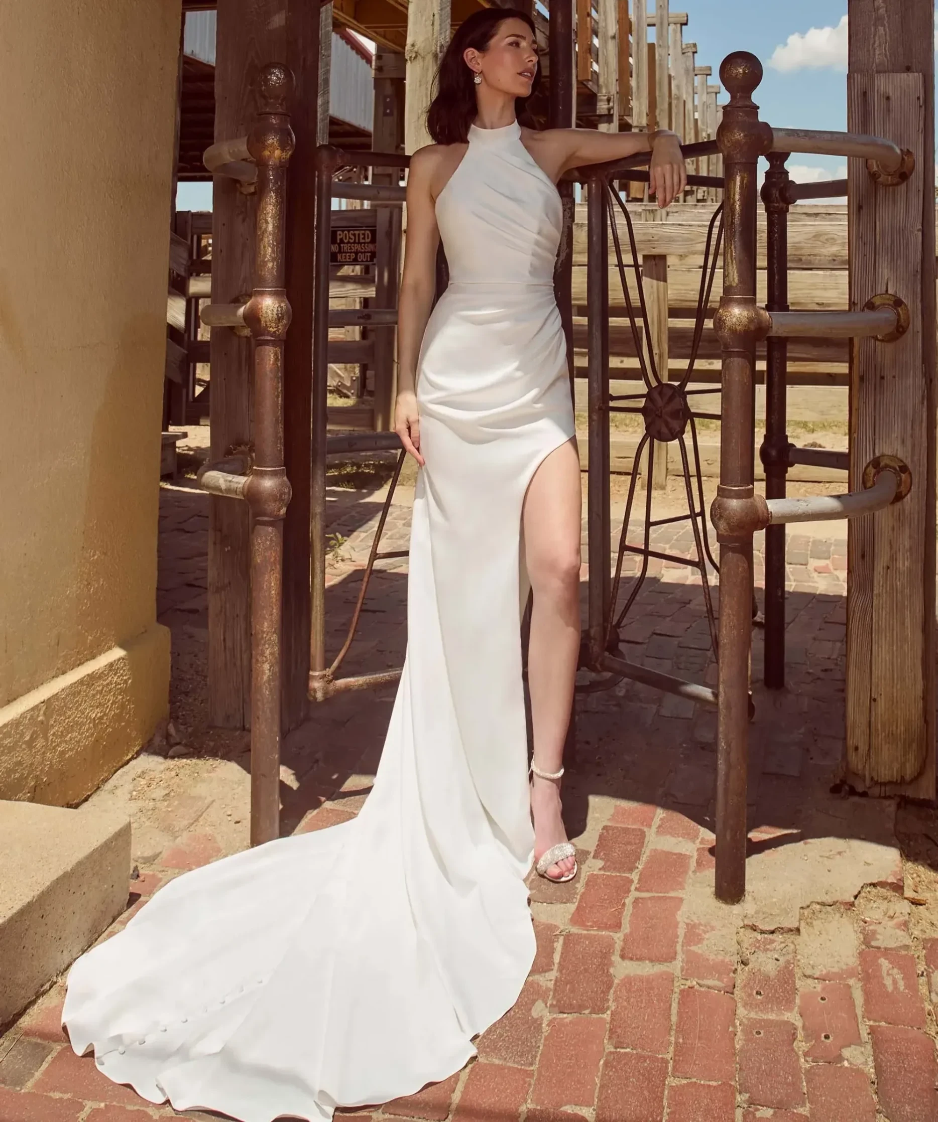 Model wearing a Bridal gown