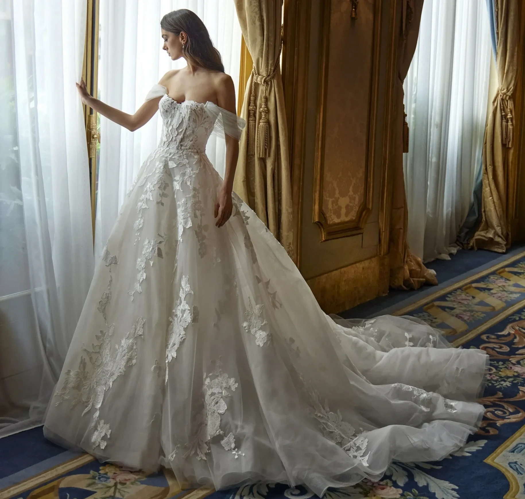 Model wearing a Bridal gown