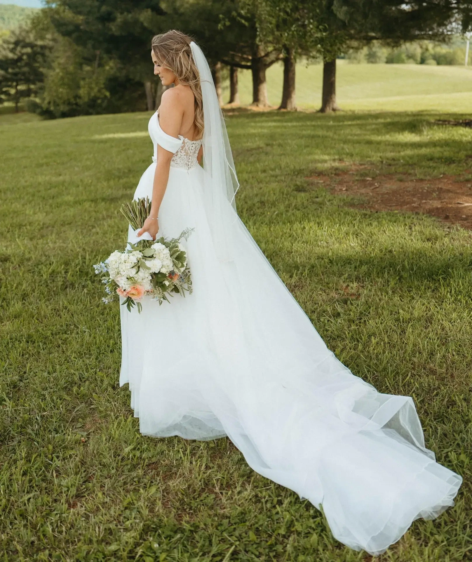 Model wearing a Bridal gown