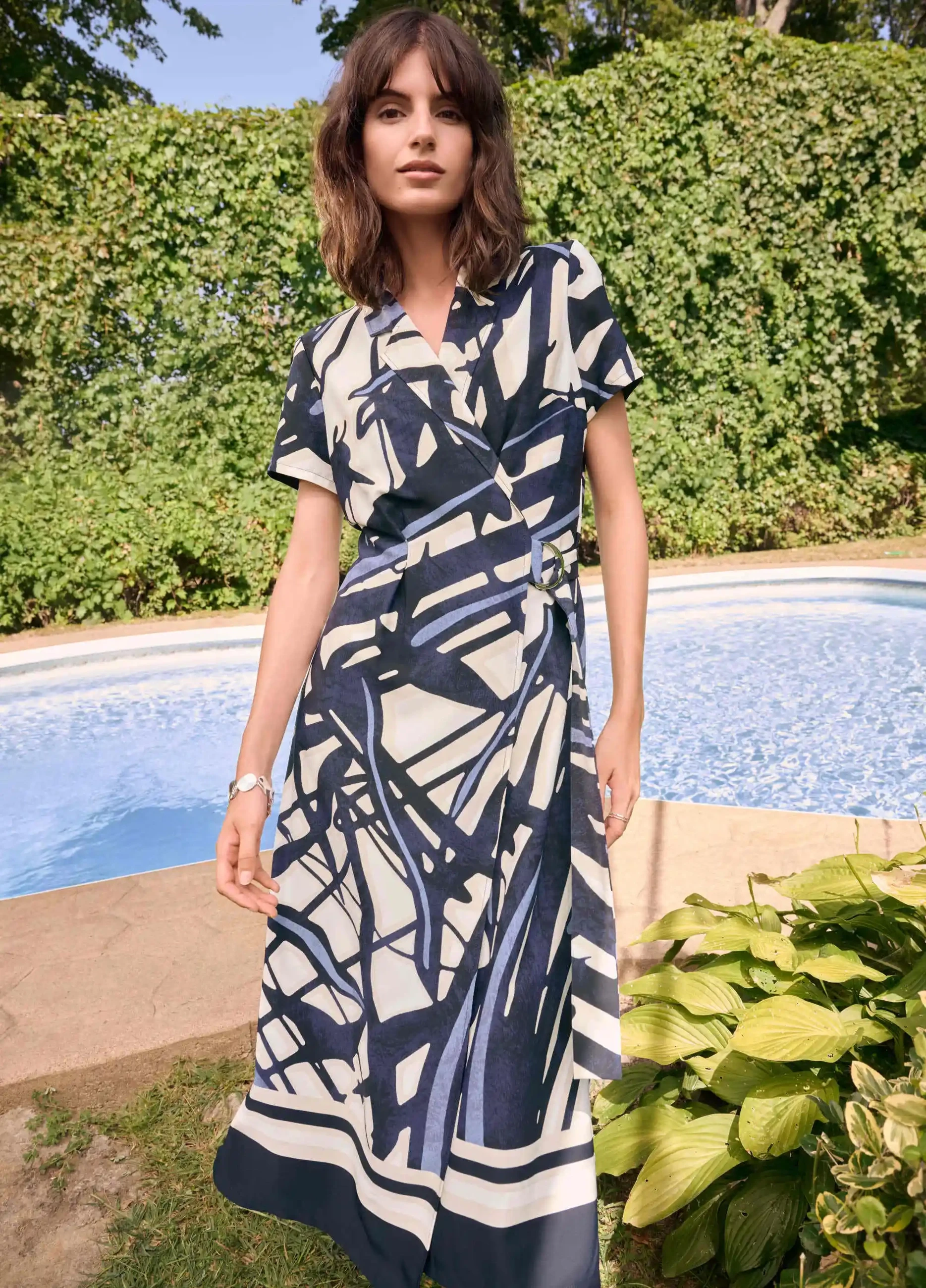 Model wearing a Daywear gown