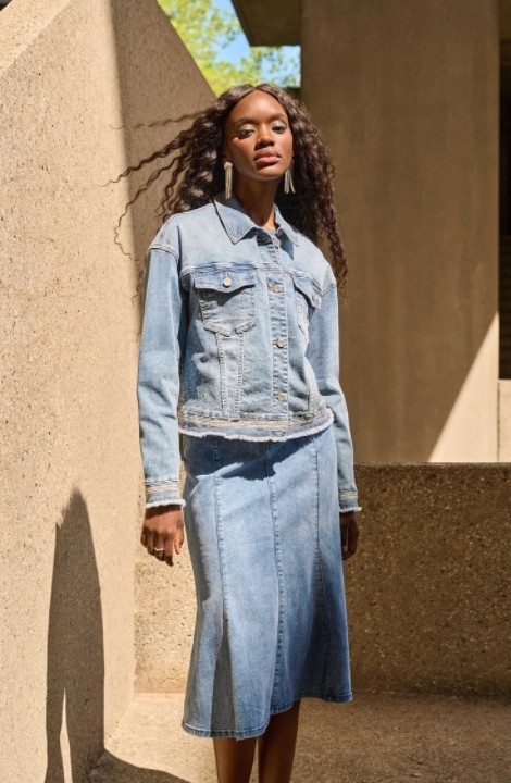 Model wearing a jacket