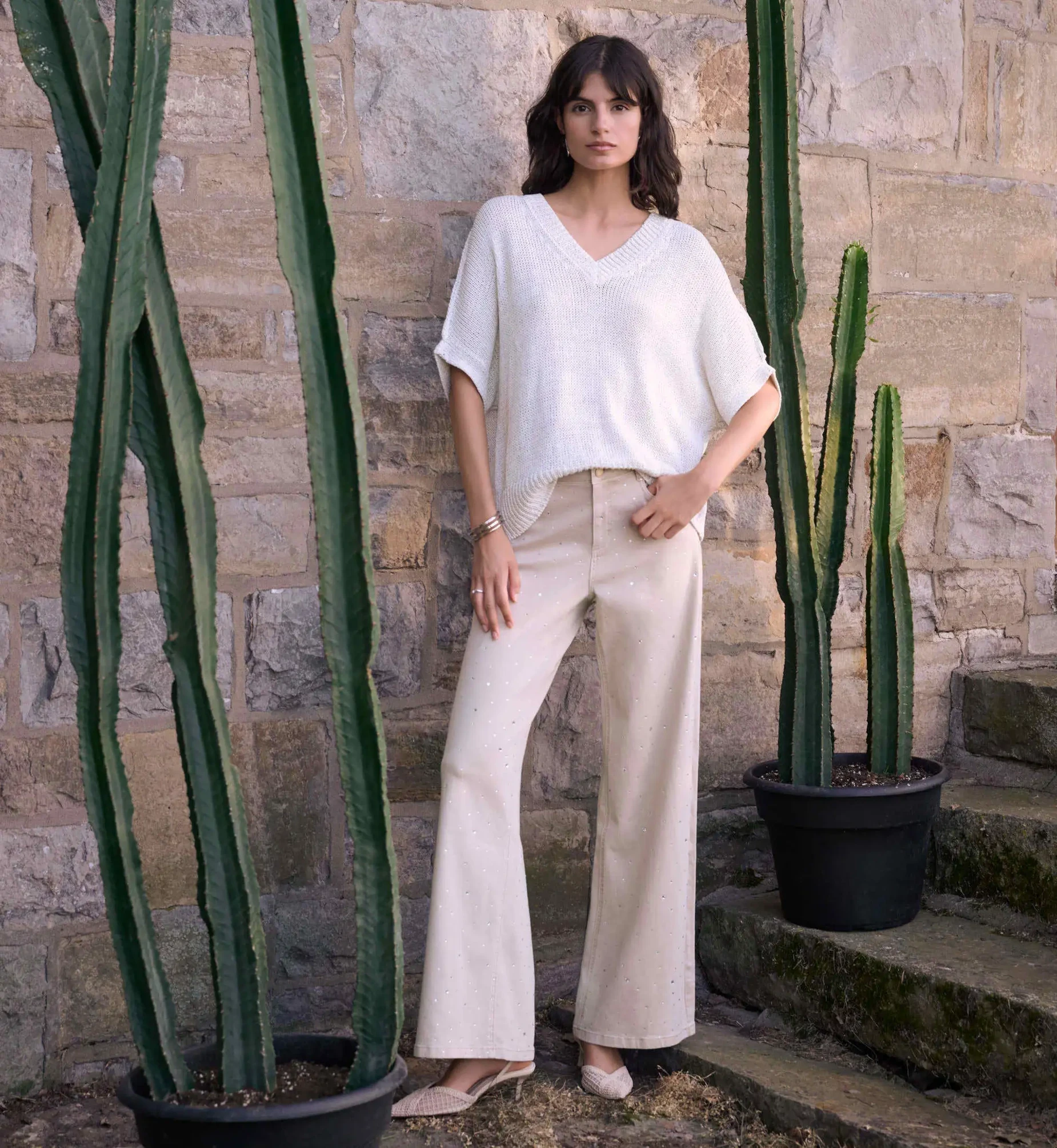 Model wearing a Career gown