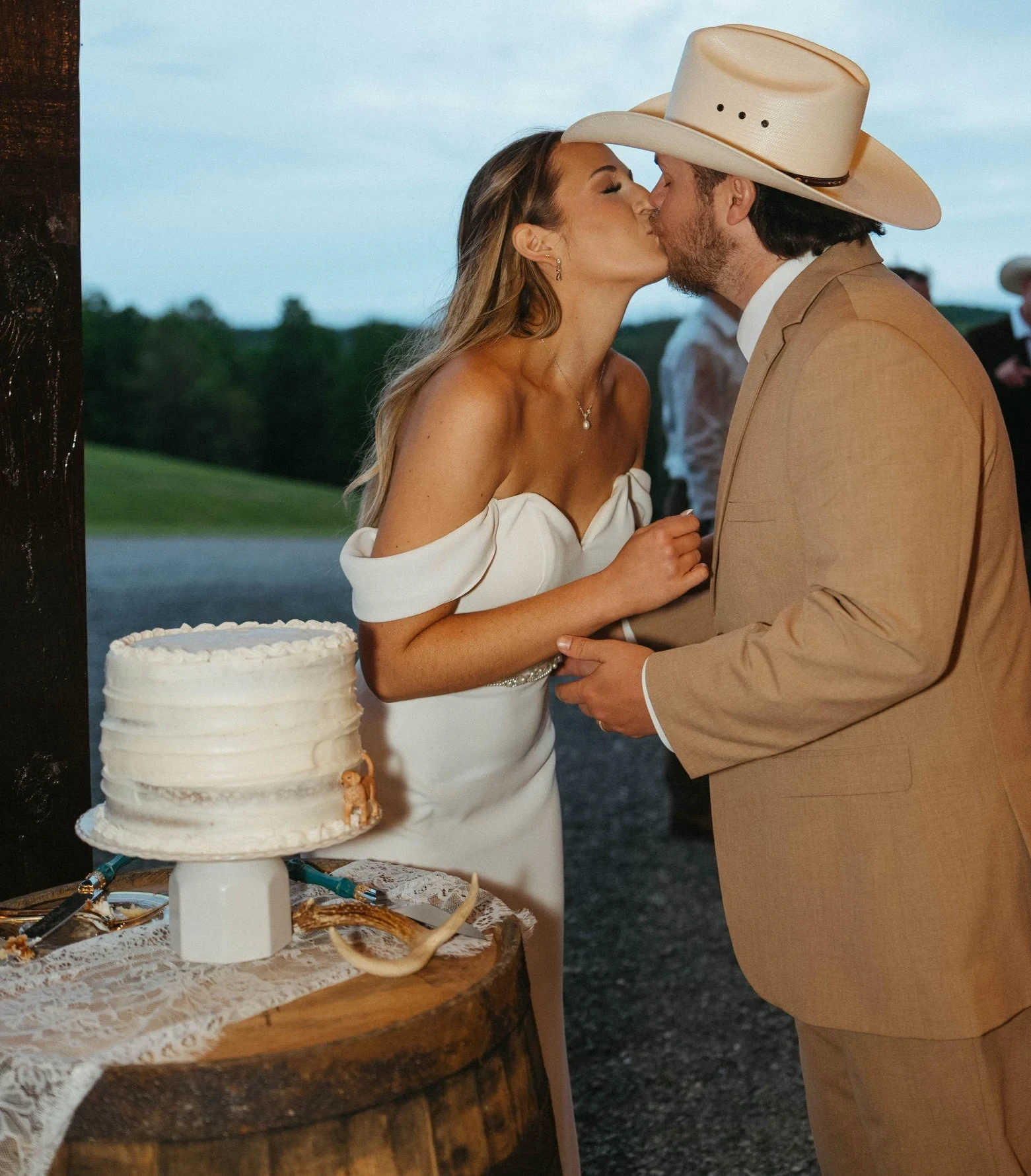 Photo of the real bride and groom