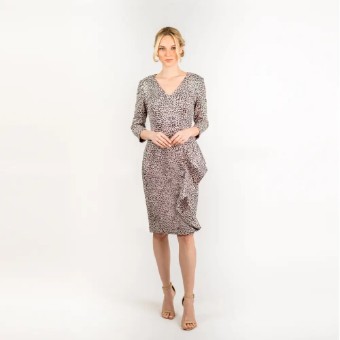 Cenia Assymetic Flounce Sheath CN7162 #5 thumbnail